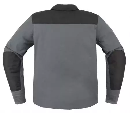 ICON Upstate Canvas giacca da moto in tessuto grigio M-2