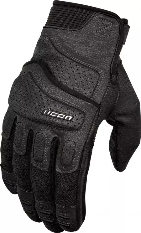 Γυναικεία γάντια μοτοσικλέτας ICON Superduty3 μαύρο XS