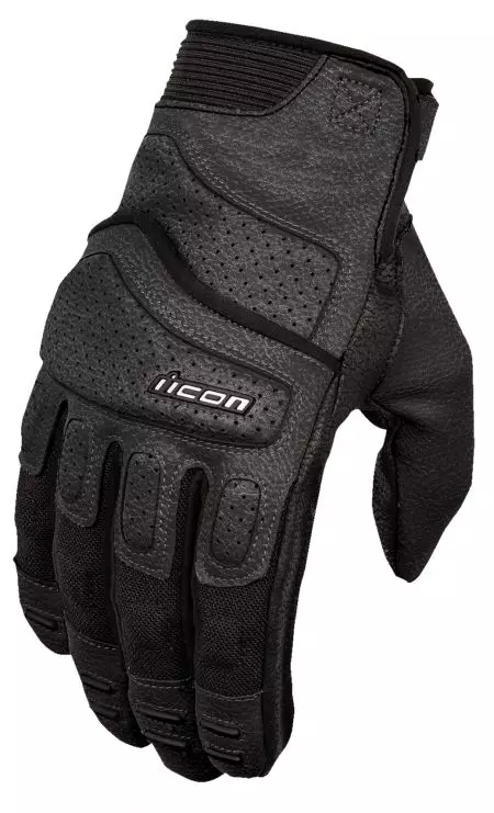 ICON Superduty3 motoristične rokavice črne S