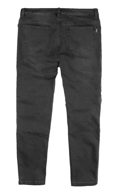 Spodnie motocyklowe jeansy ICON Slabtown czarne 42-2
