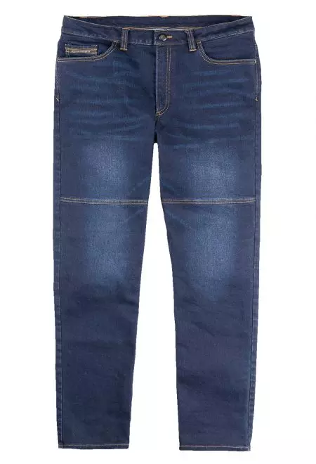 Spodnie motocyklowe jeansy ICON Uparmor Covec niebieskie 30-1