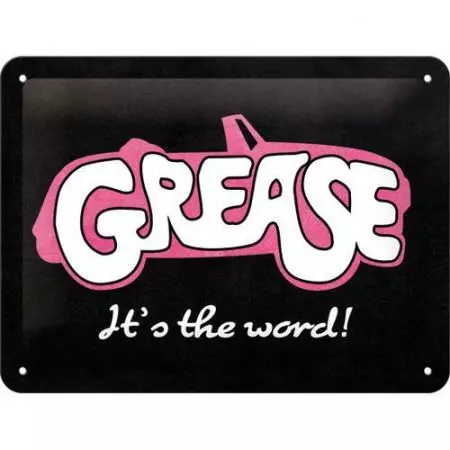 Grease It`s The World poster en fer-blanc 15x20cm-1