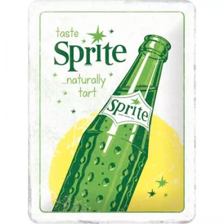 Limeni poster 15x20cm Sprite Bottle-1