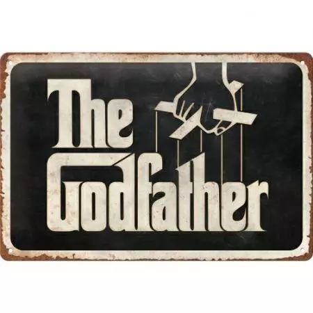 20x30cm Godfather Logo tinaplakat-1
