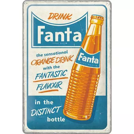 Tinaplakat 20x30cm Fanta Sensational Orange Drink-1