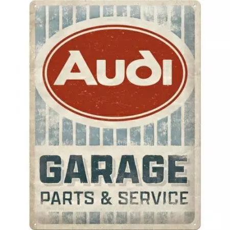 Tinnen poster 30x40cm Audi Garage-1