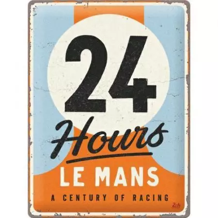Blikplakat 30x40cm 24h Le Mans A Century of-1