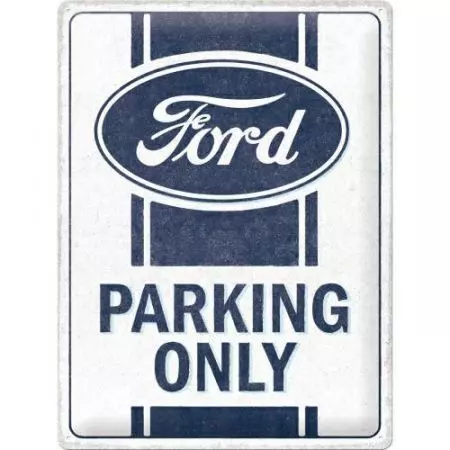 Plechový plakát 30x40cm Ford Pouze parkování-1