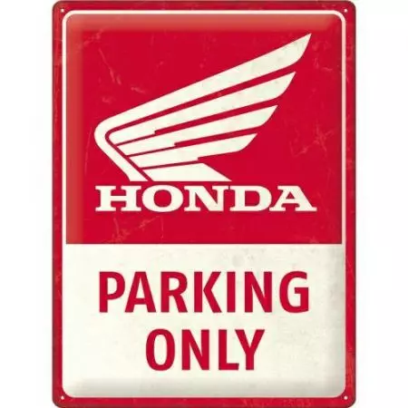 Plechový plagát 30x40cm Honda MC Parking Only-1