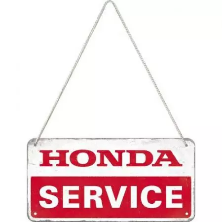 Wandbehang aus Zinn 10x20cm Honda MC Service-2