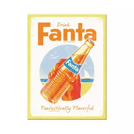 Fanta Bottle Beach koelkastmagneet 6x8cm-1
