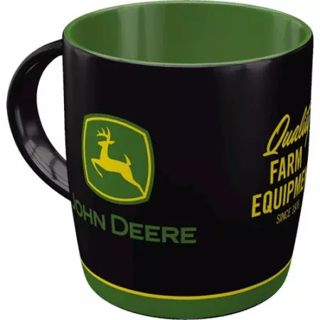 John Deere Logo-Keramikbecher Schwarz-1