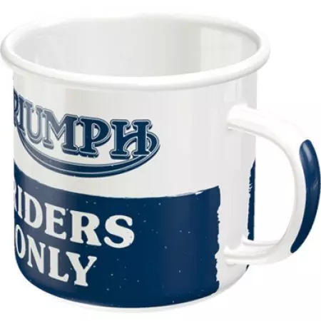 Caneca de esmalte Triumph Riders Only-2
