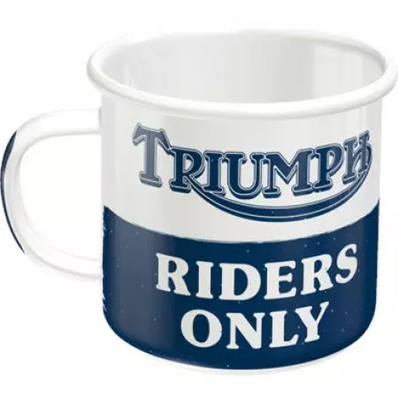 Triumph Riders Only Emaille-Becher-3