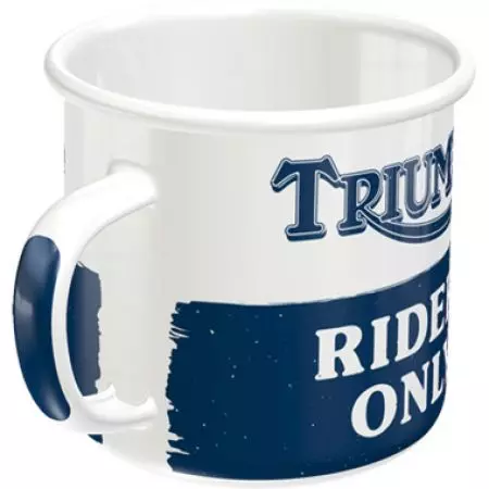 Caneca de esmalte Triumph Riders Only-4