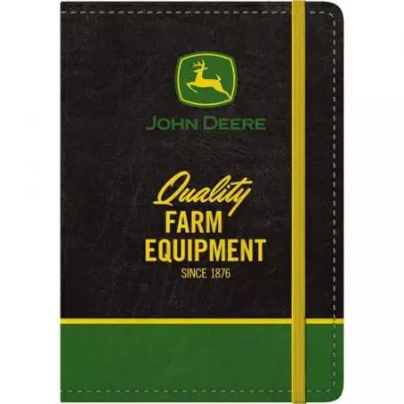 Pastabos John Deere žemės ūkio įrangos logotipas Juoda-1