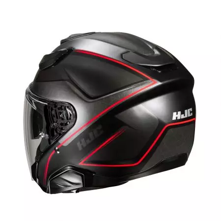 HJC F31 LUDI BLACK/RED XS motorcykelhjelm med åbent ansigt-2