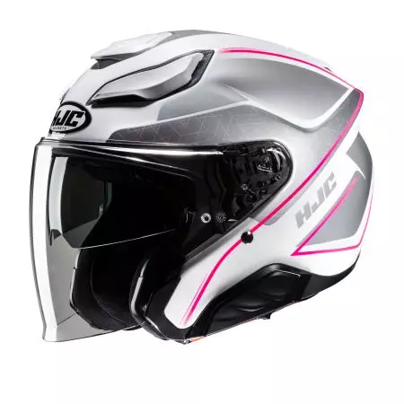 HJC F31 LUDI SILVER/WHITE capacete aberto de motociclismo L-1