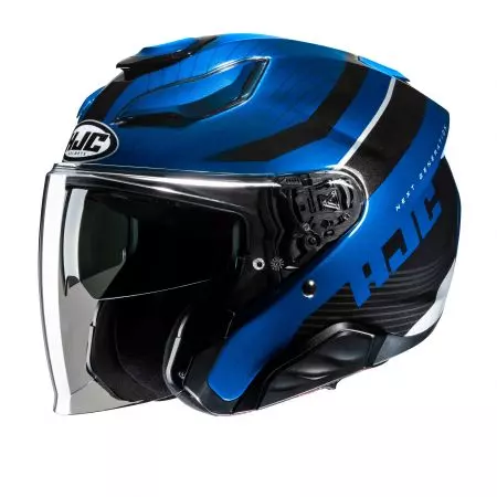 HJC F31 NABY BLUE/BLACK motorcykelhjälm med öppet ansikte L-1