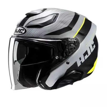 HJC F31 NABY CINZA/PRETO capacete aberto de motociclista L-1