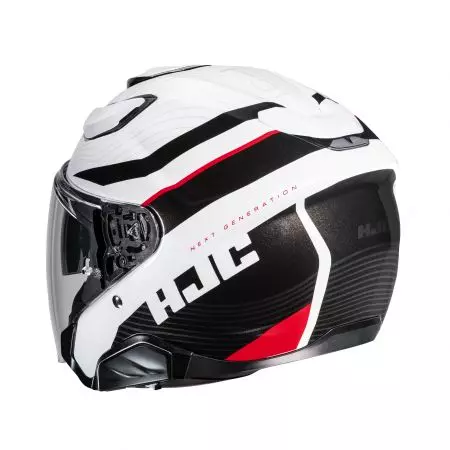 HJC F31 NABY SILVER/WHITE S casque moto ouvert-2