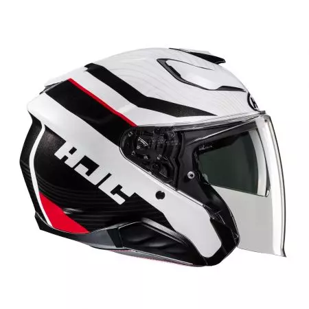 HJC F31 NABY SILVER/WHITE S casque moto ouvert-3