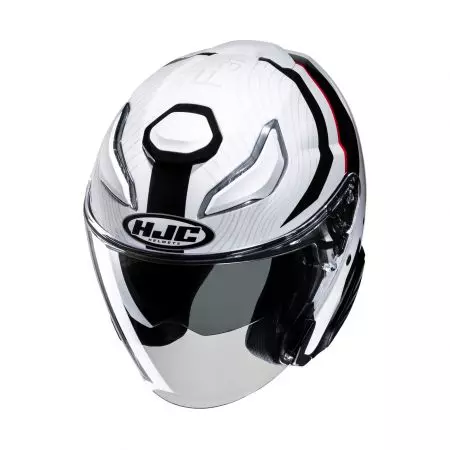 HJC F31 NABY SILVER/WHITE S casque moto ouvert-4