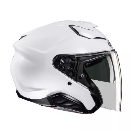 Motocyklová přilba HJC F31 SOLID PEARL WHITE L s otevřeným obličejem-3