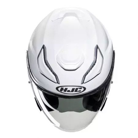 Motocyklová přilba HJC F31 SOLID PEARL WHITE L s otevřeným obličejem-5