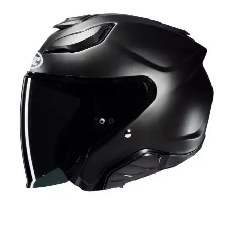 HJC F31 SOLID SEMI FLAT BLACK casco moto open face L-1