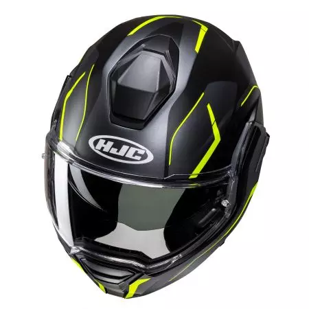 HJC I100 LORIX BLACK/YELLOW L motociklistička kaciga za cijelo lice-2
