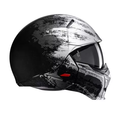HJC I20 FURIA PRATA/PRETO capacete aberto de motociclista L-6