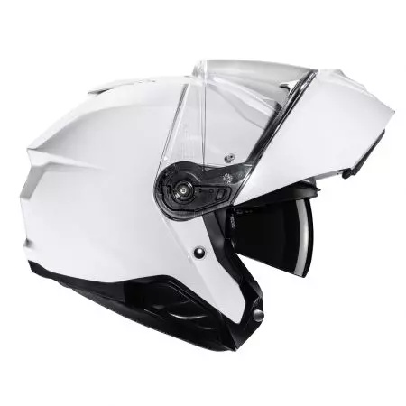 HJC I91 SOLID PEARL WHITE S casco moto mandíbula-6