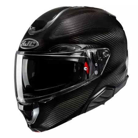 HJC R-PHA-91 SOLID CARBON BLACK L capacete de maxilar para motociclos - RPHA91-CAR-SOL-BLK-L