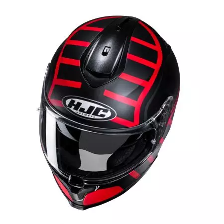 HJC C70n HOLT BLACK/RED XL integrālā motociklista ķivere-3