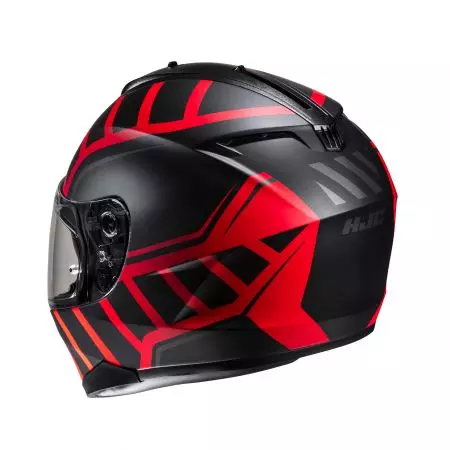 HJC C70n HOLT PRETO/VERMELHO capacete integral de motociclista XS-2