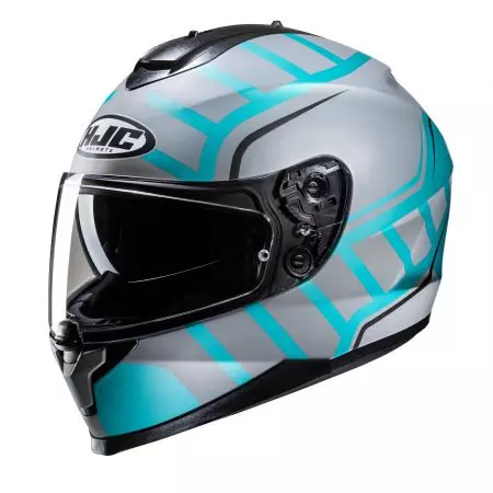 HJC C70n HOLT CINZA/AZUL capacete integral de motociclista L-1