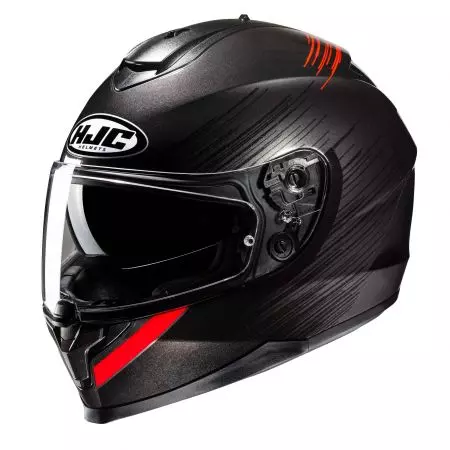 HJC C70n SWAY PRETO/VERMELHO capacete integral de motociclista L-1