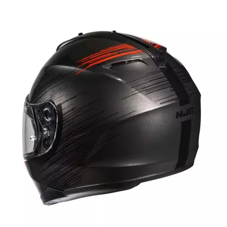 HJC C70n SWAY PRETO/VERMELHO capacete integral de motociclista L-3