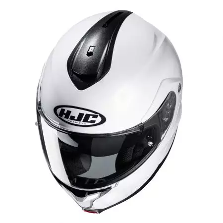 Capacete de motociclista HJC C91n SOLID PEARL WHITE XL para maxilares-3