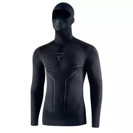 Chemise thermique Rebelhorn avec pull cheminée Therm II 2in1 noir/gris XS/S - RH-LS-THERM-II-2IN1-03-XS/S