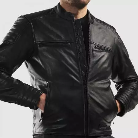 Rebelhorn Hunter II kožna motociklistička jakna, crna 4XL-9