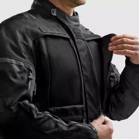Tekstilna motociklistička jakna Rebelhorn Cubby V, crna 3XL-4
