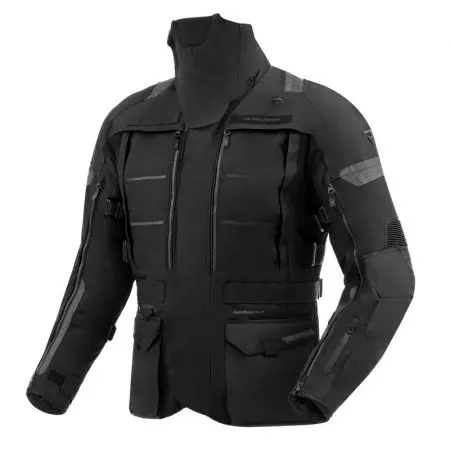 Tekstilna motoristička jakna Rebelhorn Cubby V, crna 5XL-1