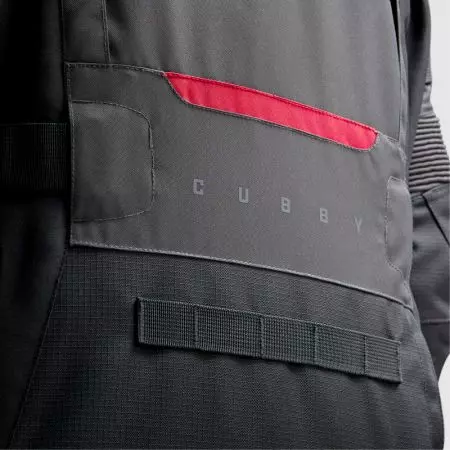 Tekstilna motociklistička jakna Rebelhorn Cubby V, crno-antracit-crvena M-15