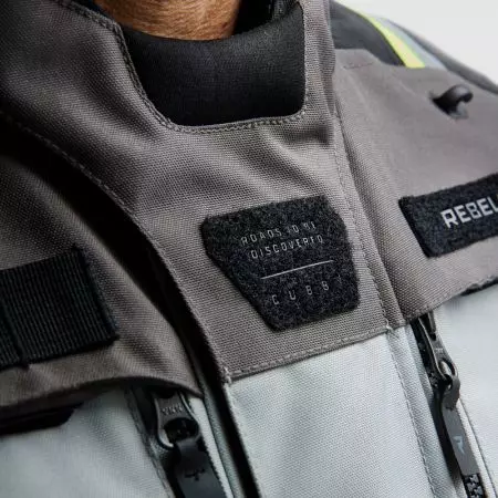 Rebelhorn Cubby V tekstilna motoristička jakna crno-sivo-žuta fluo M-16