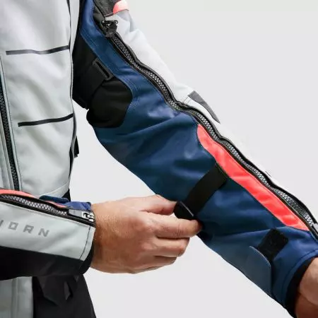 Rebelhorn Cubby V tekstilna motociklistička jakna plavo-sivo-crvena M-10