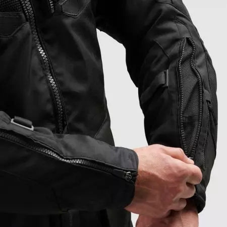 Tekstilna motociklistička jakna Rebelhorn Hiker IV, crna 8XL-5