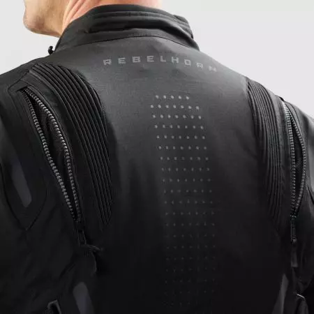 Tekstilna motociklistička jakna Rebelhorn Hiker IV, crna 8XL-6