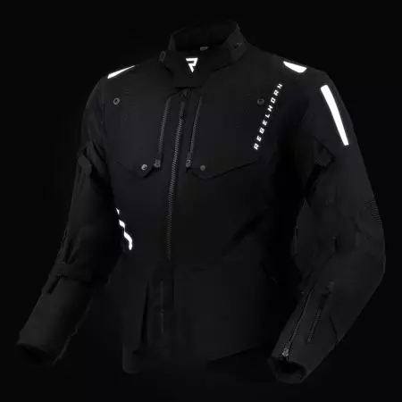 Tekstilna motociklistička jakna Rebelhorn Hiker IV, crna S-15